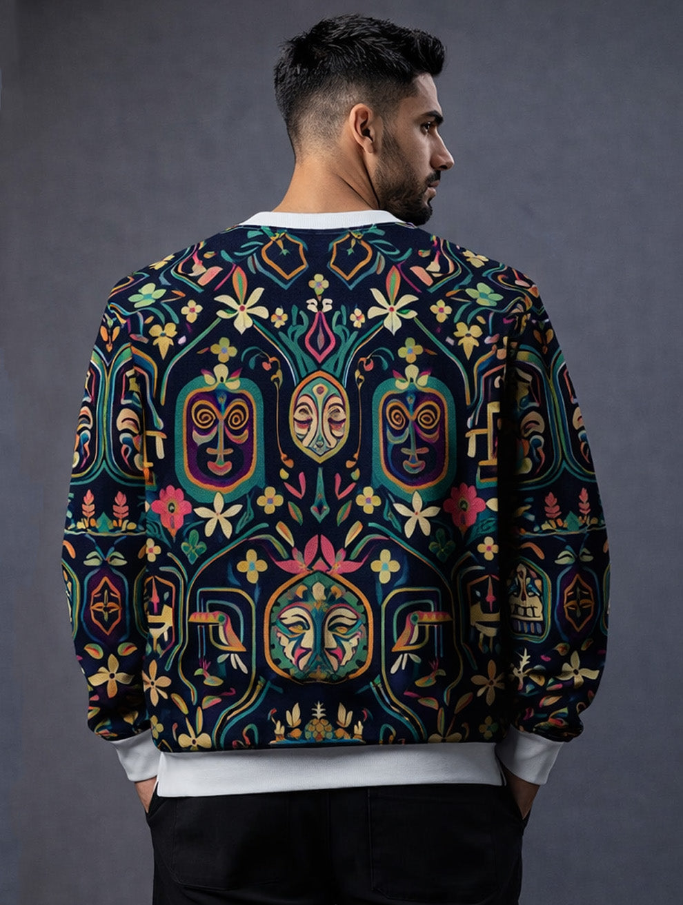African Masks Art Sweatshirt