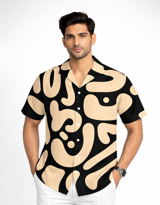 Monochrome Printed Shirt