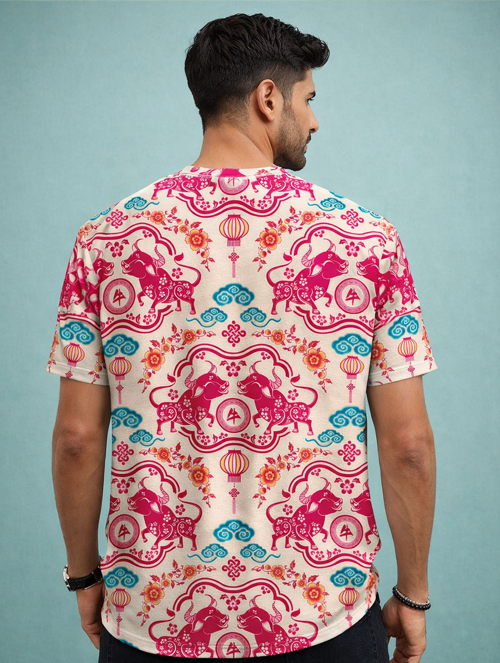 Ethnic Bulls Art T-Shirt