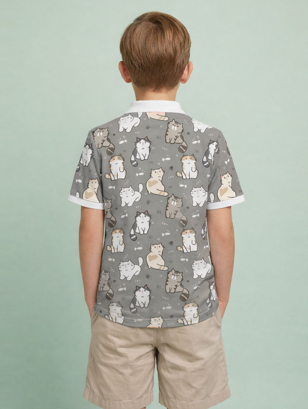 Kids Printed Polo T-Shirt #104
