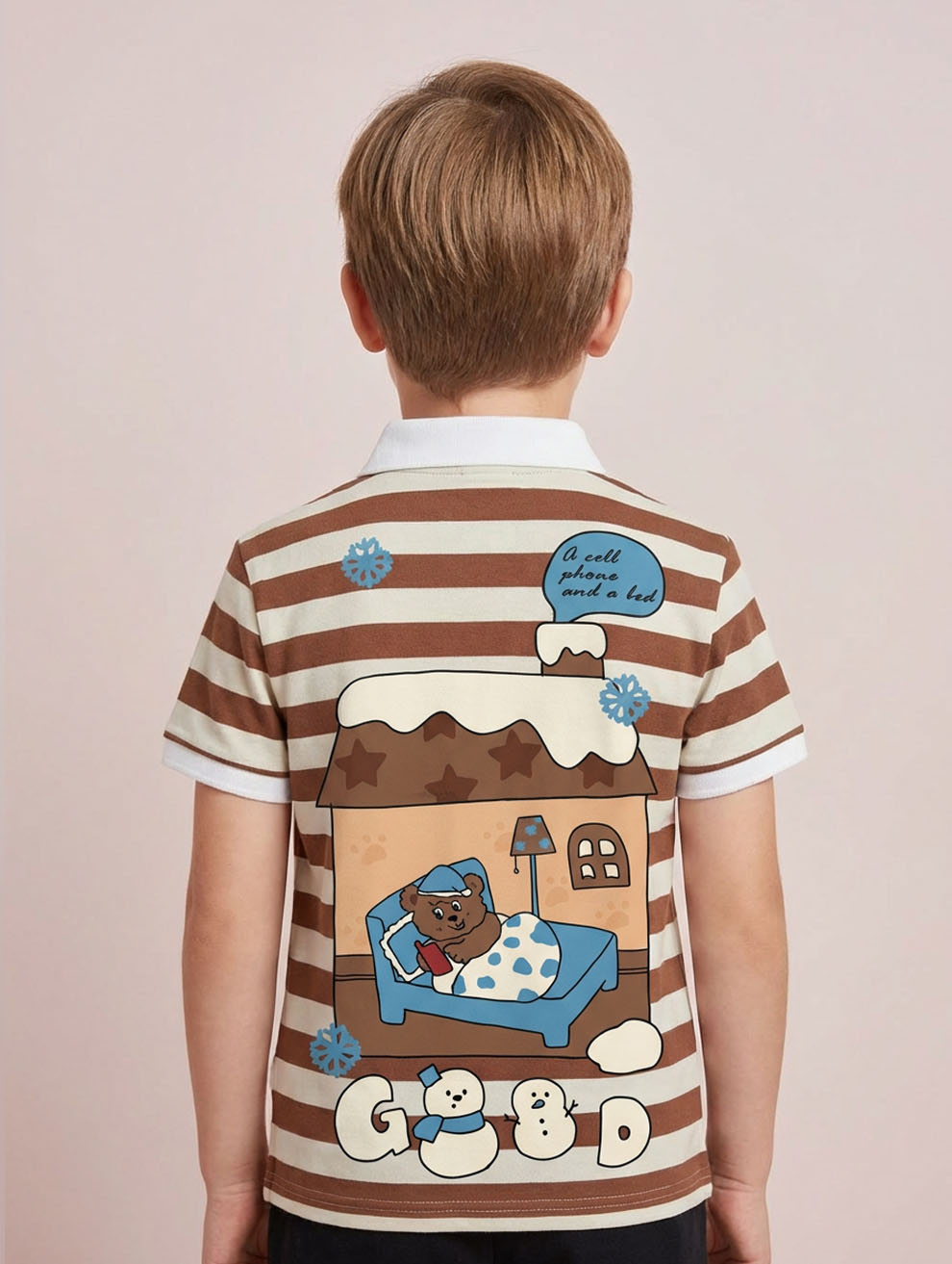 Kids Printed Polo T-Shirt #105