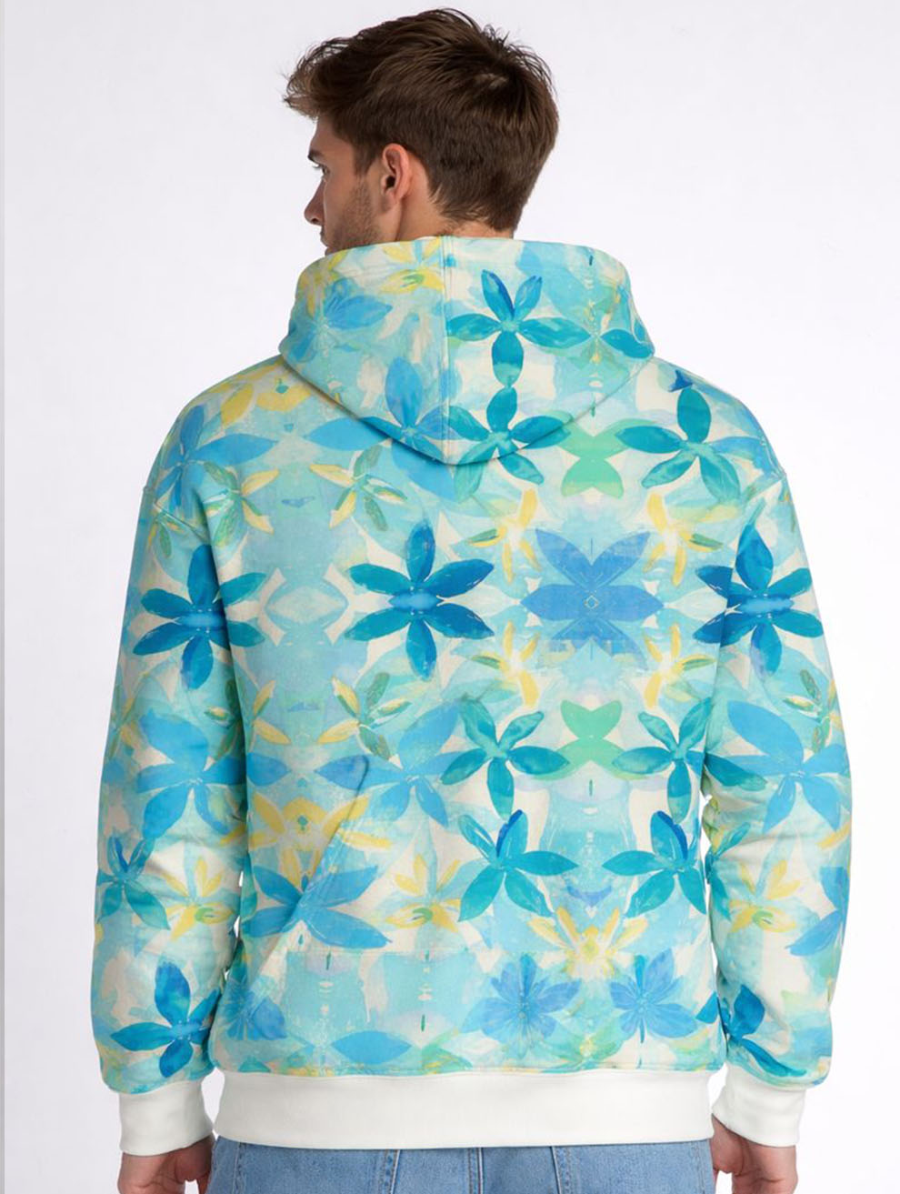 Blue Flower Hoodie