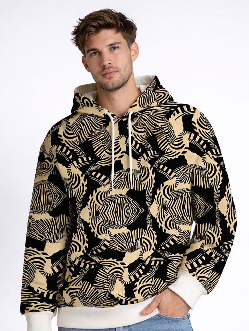 Tocu Bird Printed Hoodie