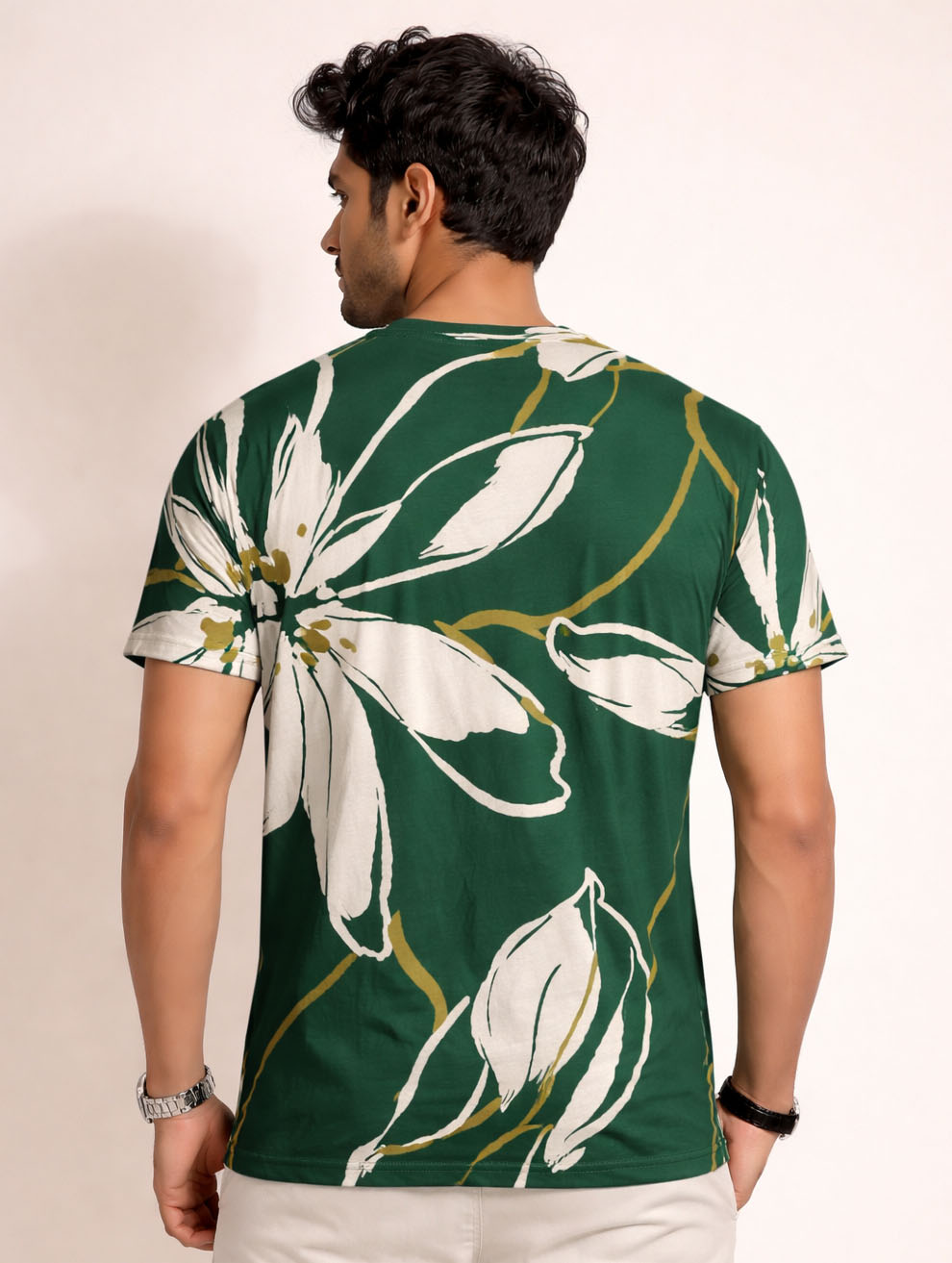 Big Floral Green T-Shirt