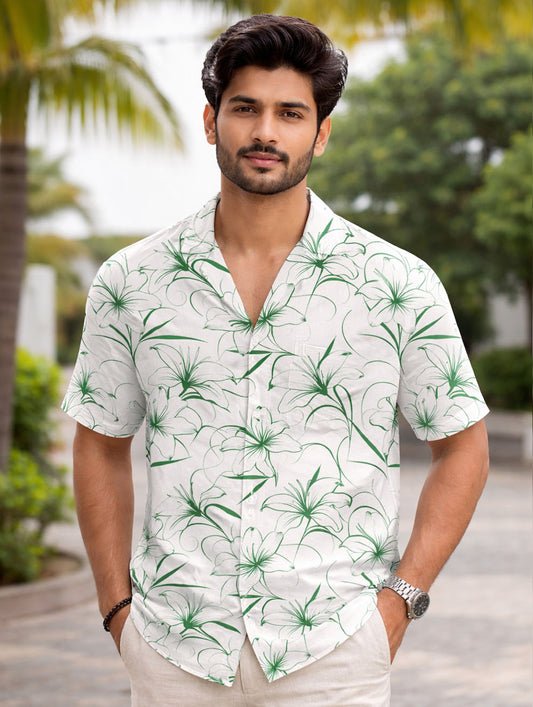 Green Floral Shirt