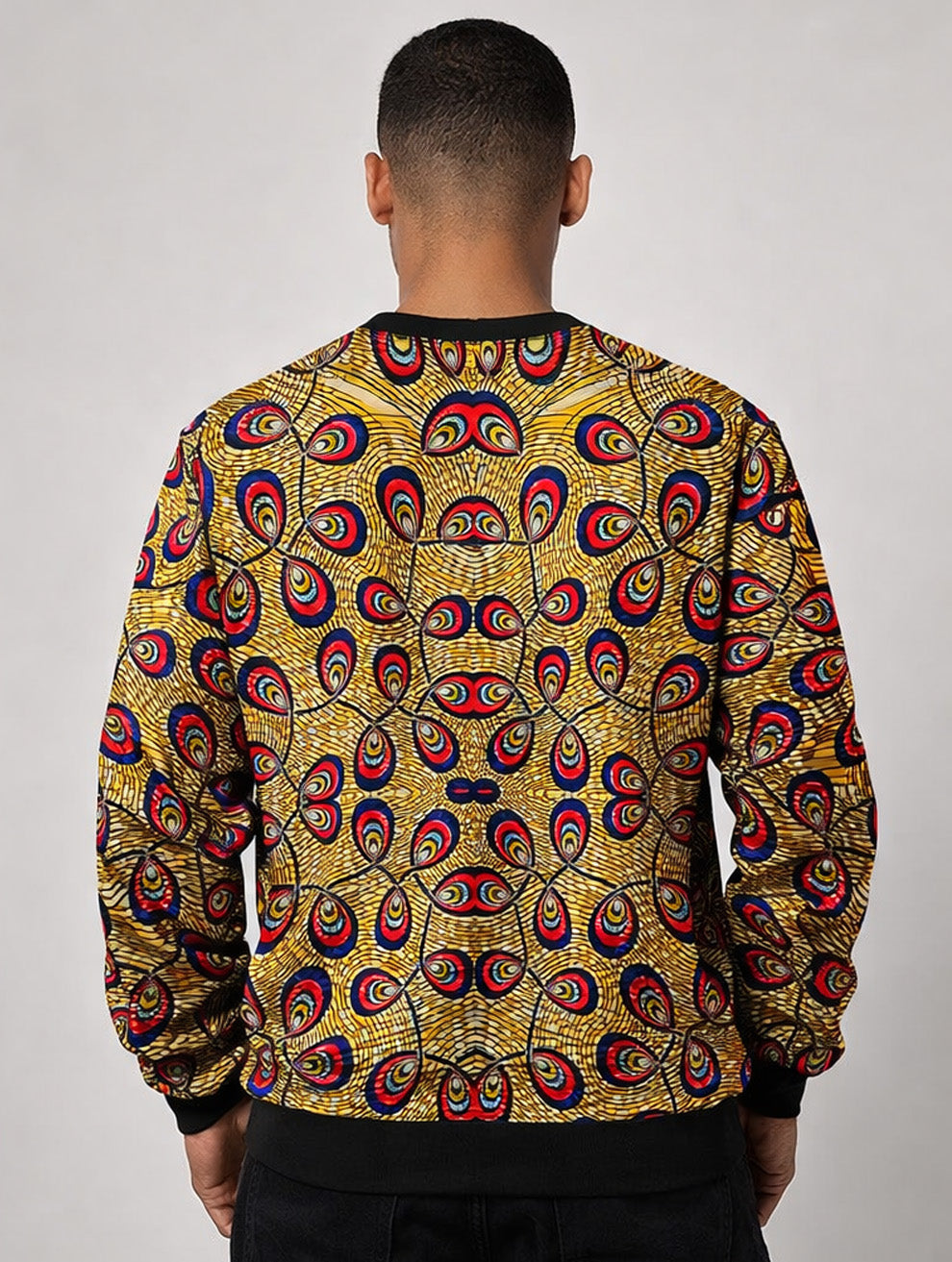 Feather Arts Pattern Sweatshirt