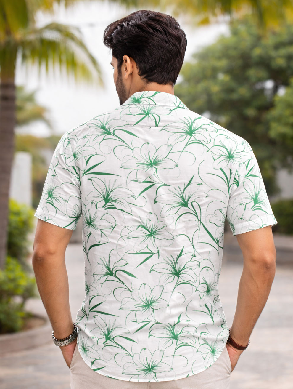 Green Floral Shirt