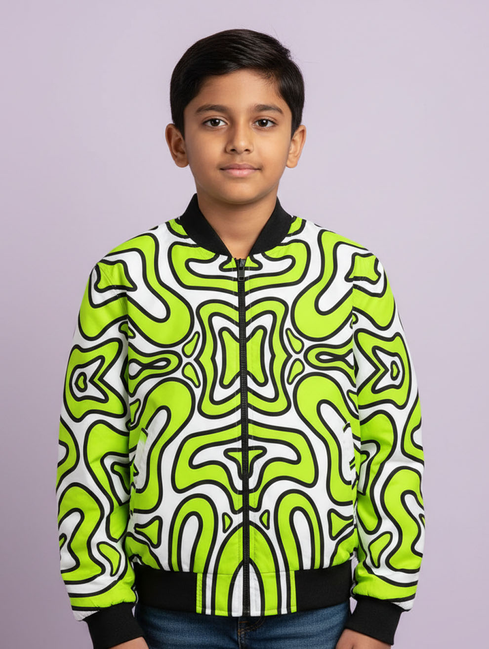 Printed Bomber Jacket #112