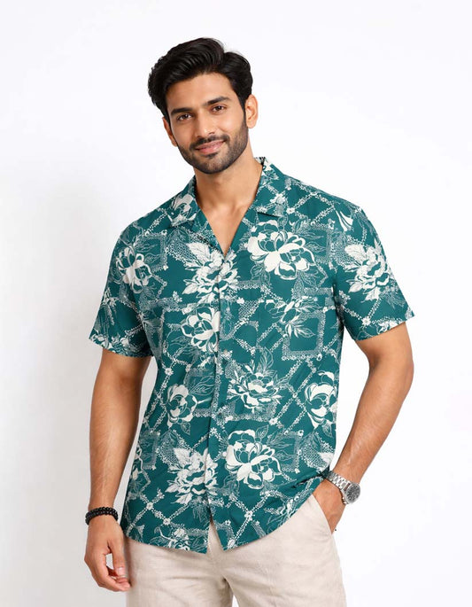 Vintage Floral Pattern Shirt