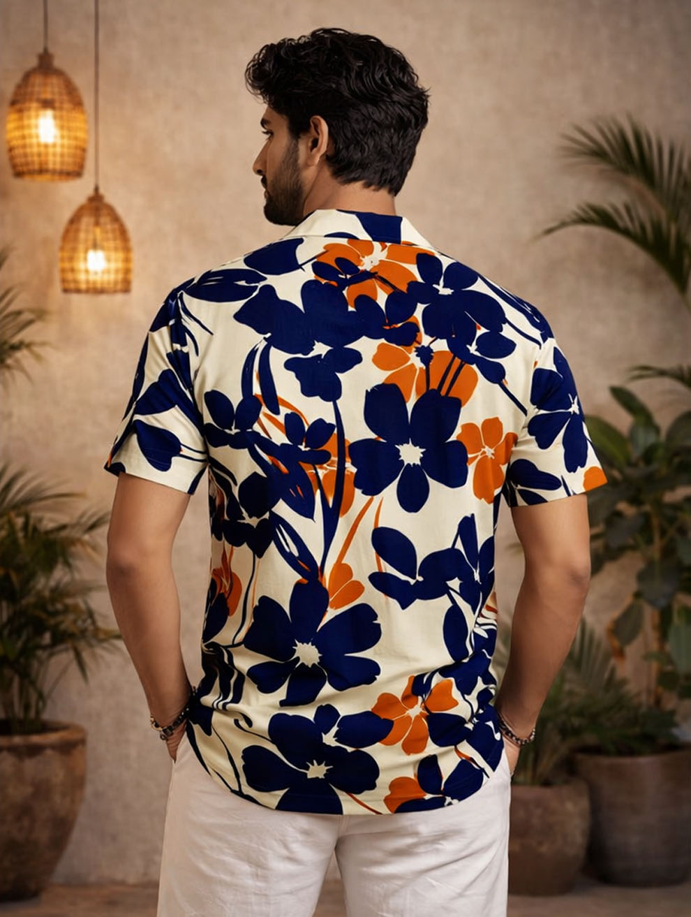 Blue Floral Shirt