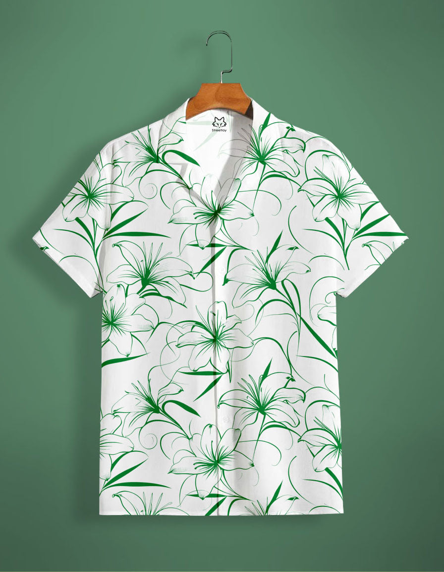 Green Floral Shirt