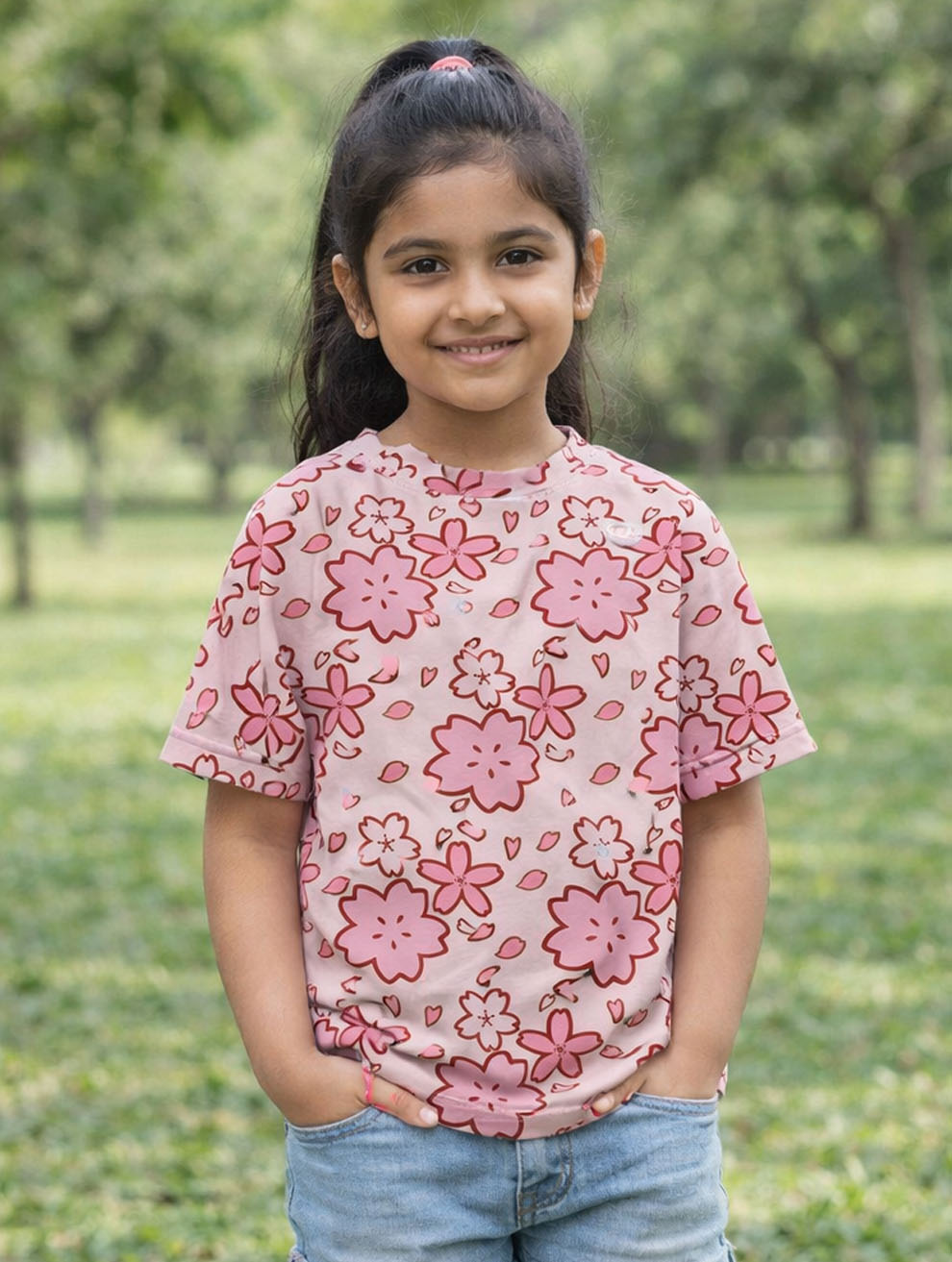 Girl's Printed T-Shirt #107