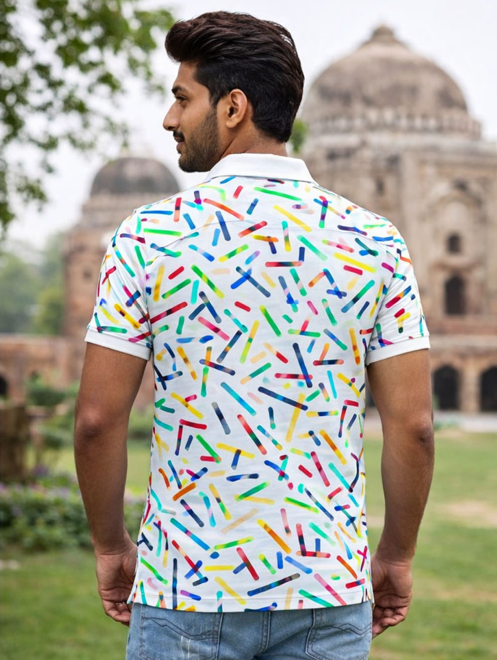 Colorful Abstract Polo T-Shirt