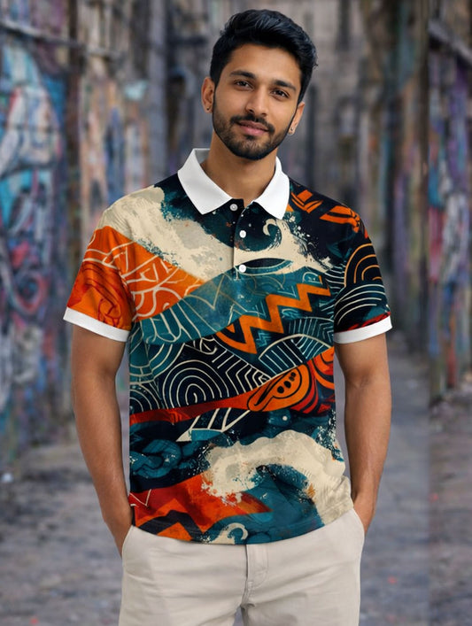 Colorful Art Polo T-Shirt