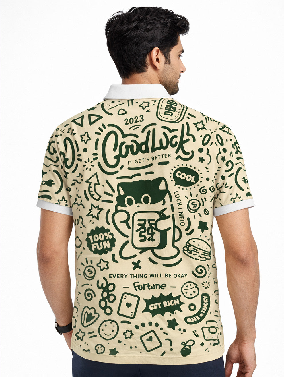 Good Luck Printed Polo