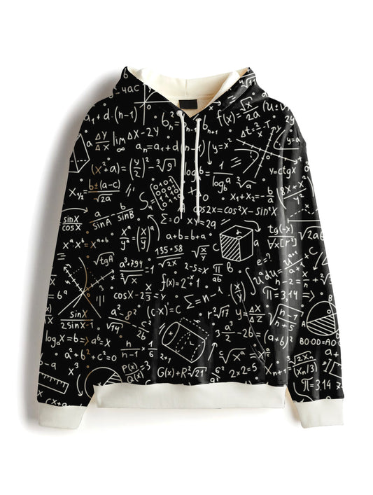Geometrical Printed Hoodie