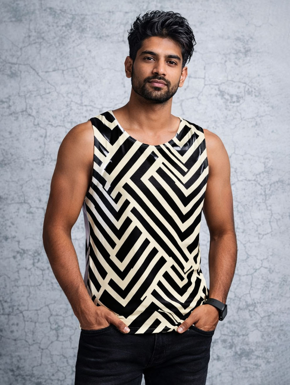 Cross Stipe Sando