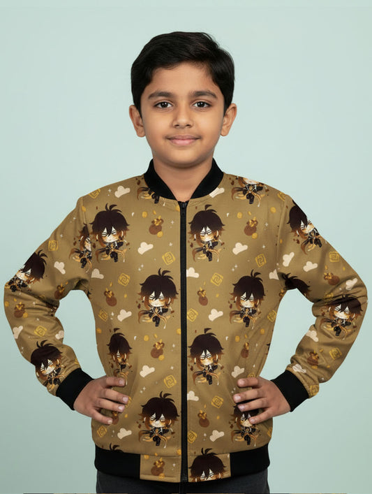 Printed Bomber Jacket #115