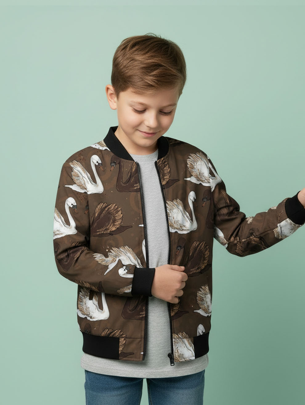 Printed Bomber Jacket #103