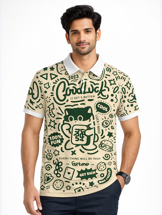 Good Luck Printed Polo