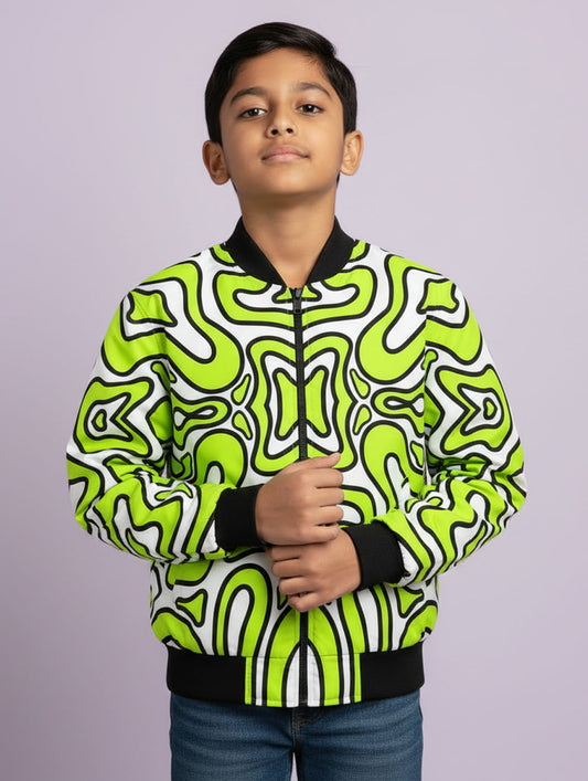 Printed Bomber Jacket #112