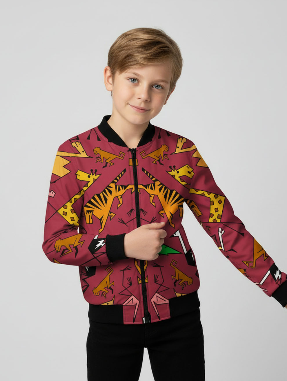 Printed Bomber Jacket #104