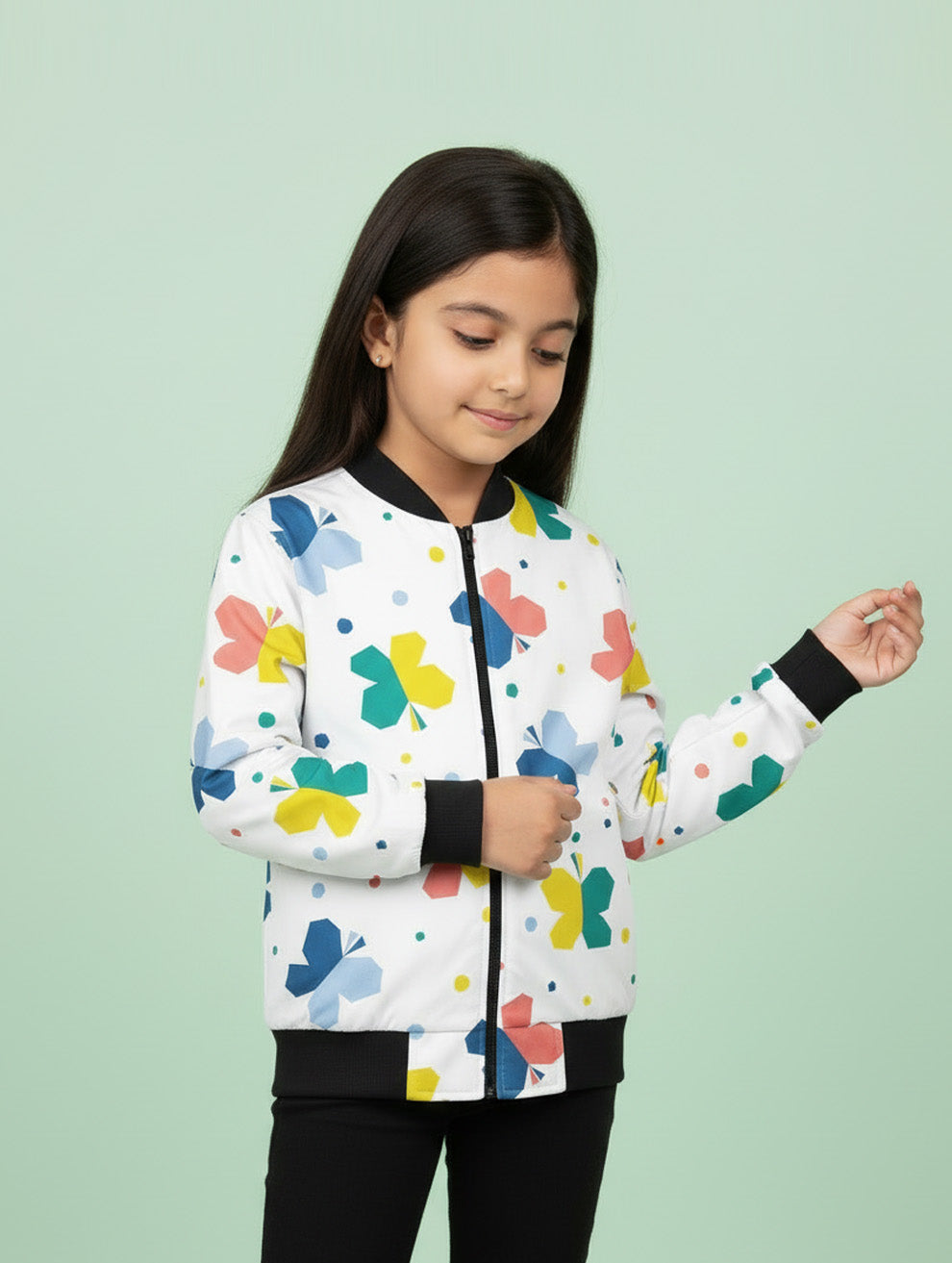 Printed Bomber Jacket #117