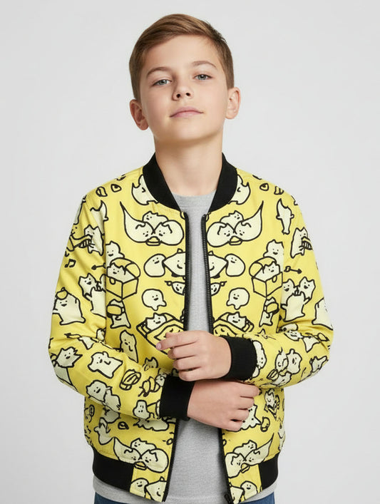 Printed Bomber Jacket #114