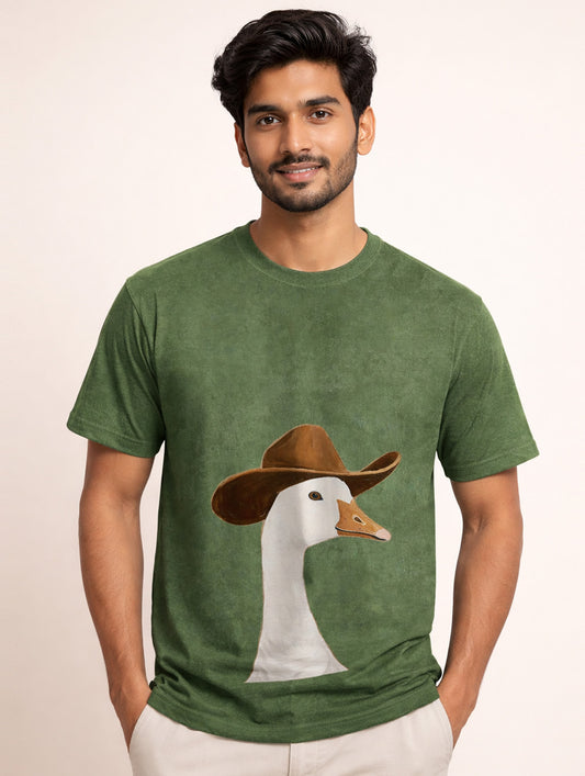 Swan Print T-Shirt
