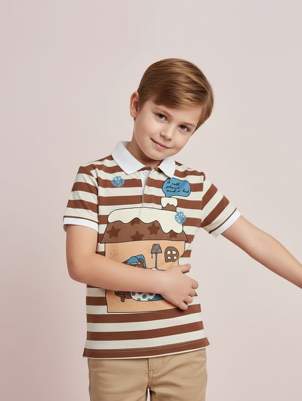 Kids Printed Polo T-Shirt #105