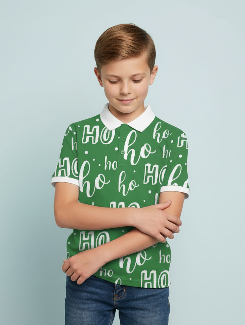 Kids Printed Polo T-Shirt #116