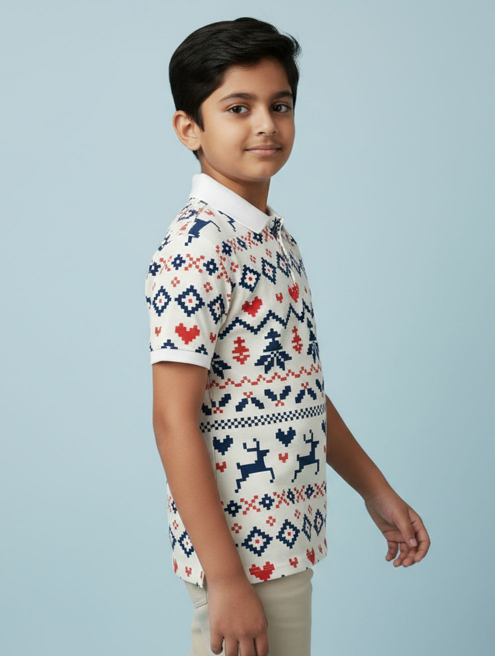 Kids Printed Polo T-Shirt #114