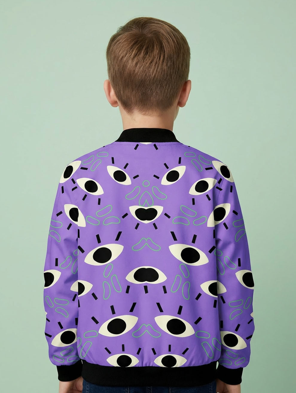 Printed Bomber Jacket #105