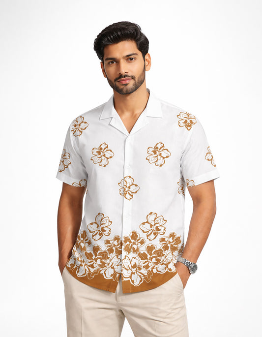 Hibiscus Flower Pattern Shirt