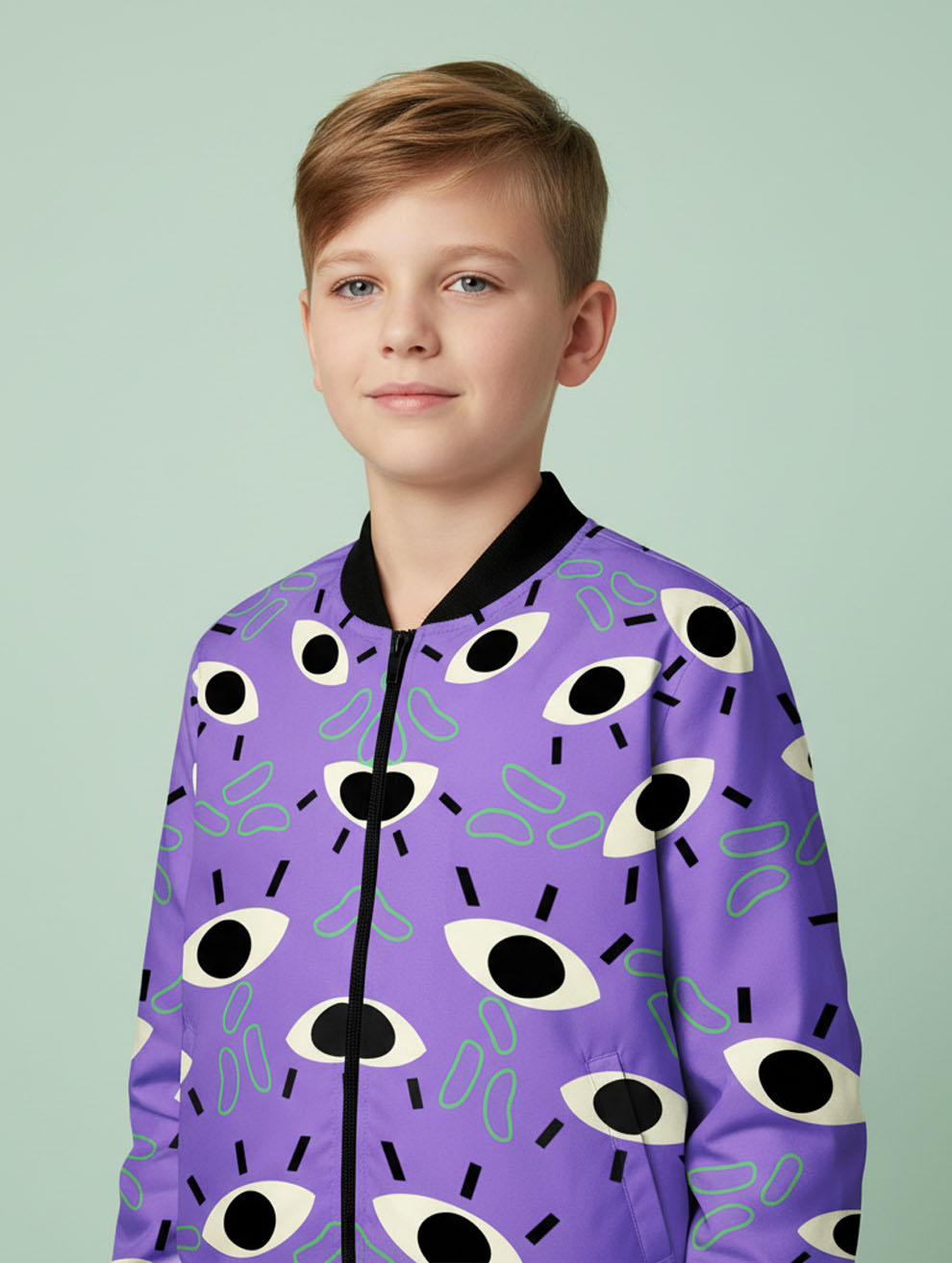 Printed Bomber Jacket #105