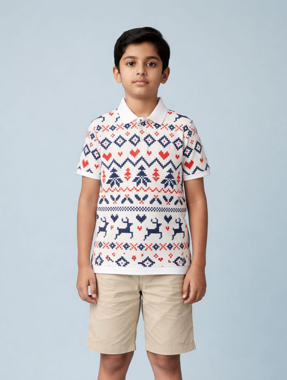 Kids Printed Polo T-Shirt #114