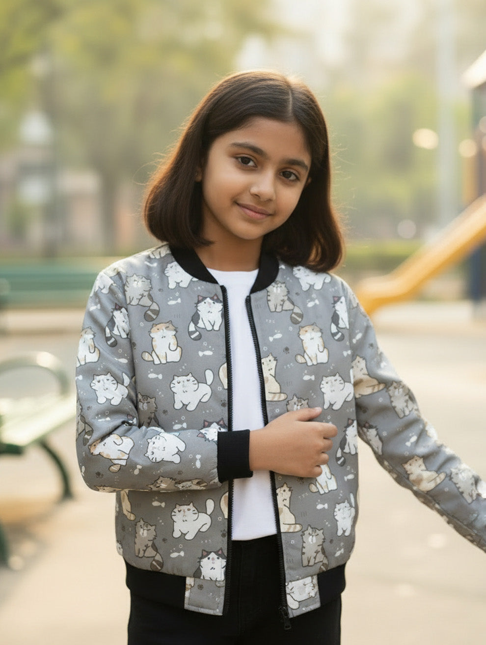 Printed Bomber Jacket #119