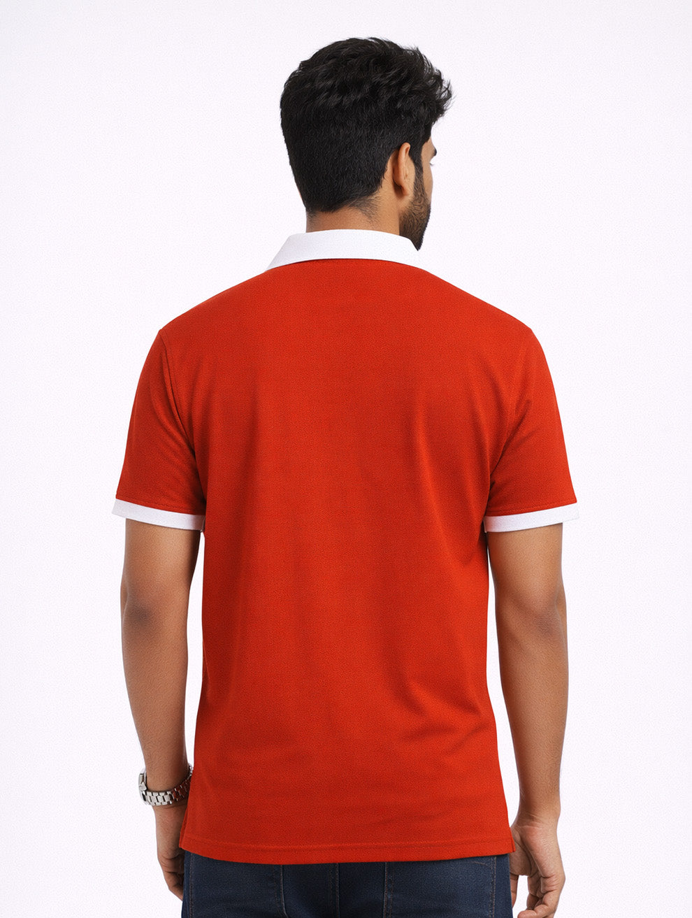 Red Swan Printed Polo