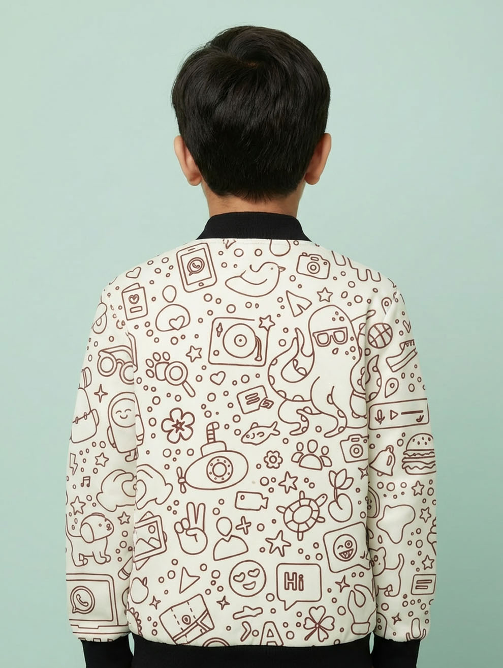Printed Bomber Jacket #108