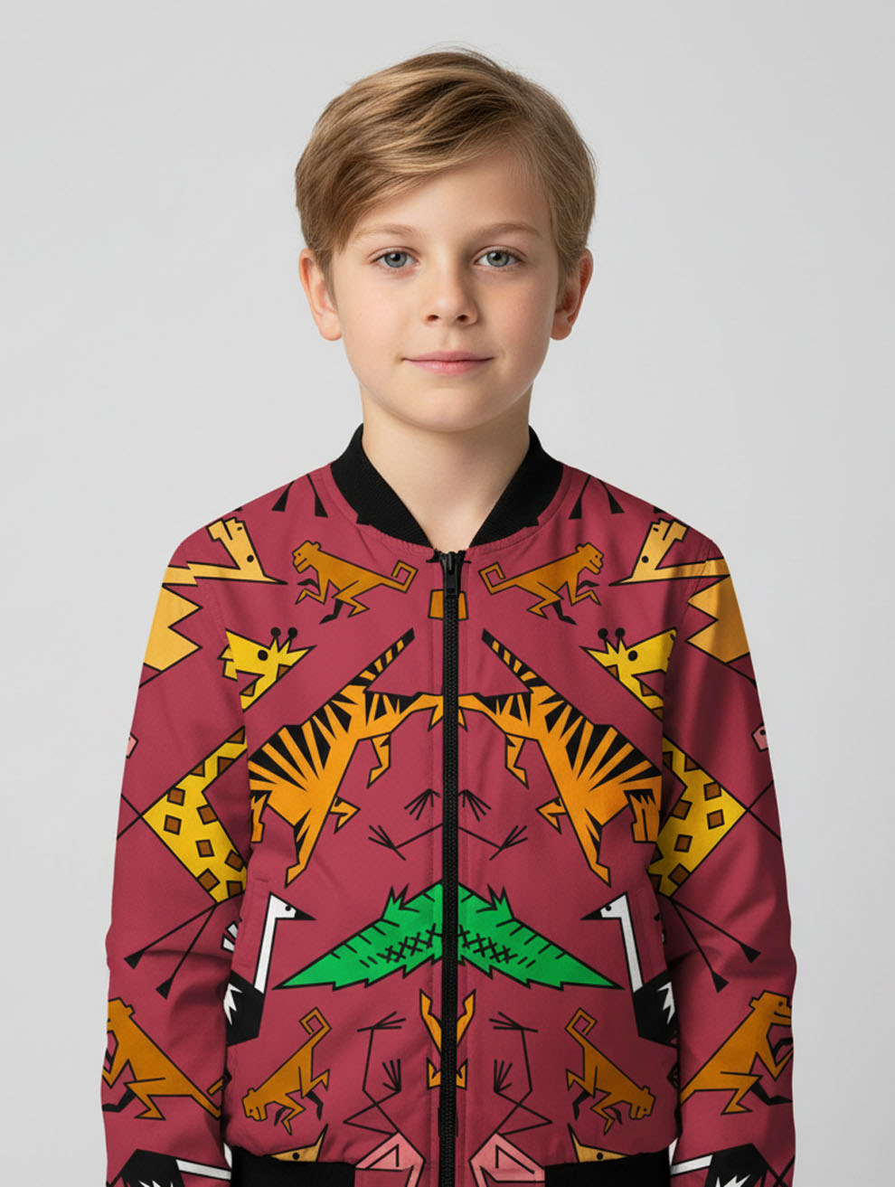 Printed Bomber Jacket #104
