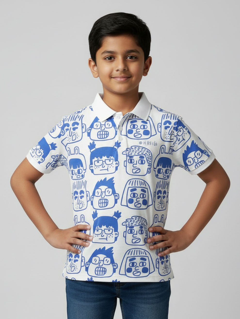 Kids Printed Polo T-Shirt #106