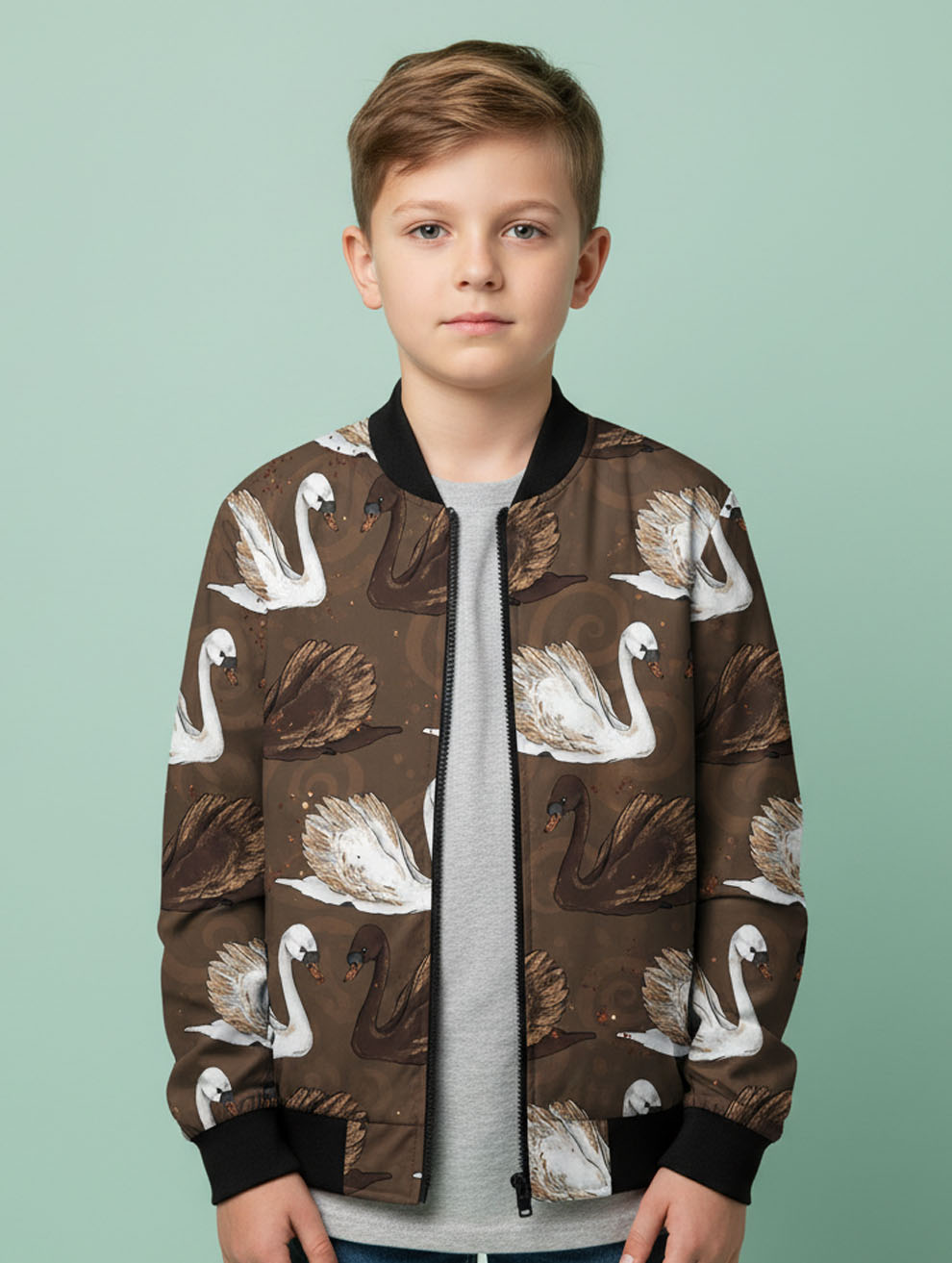 Printed Bomber Jacket #103