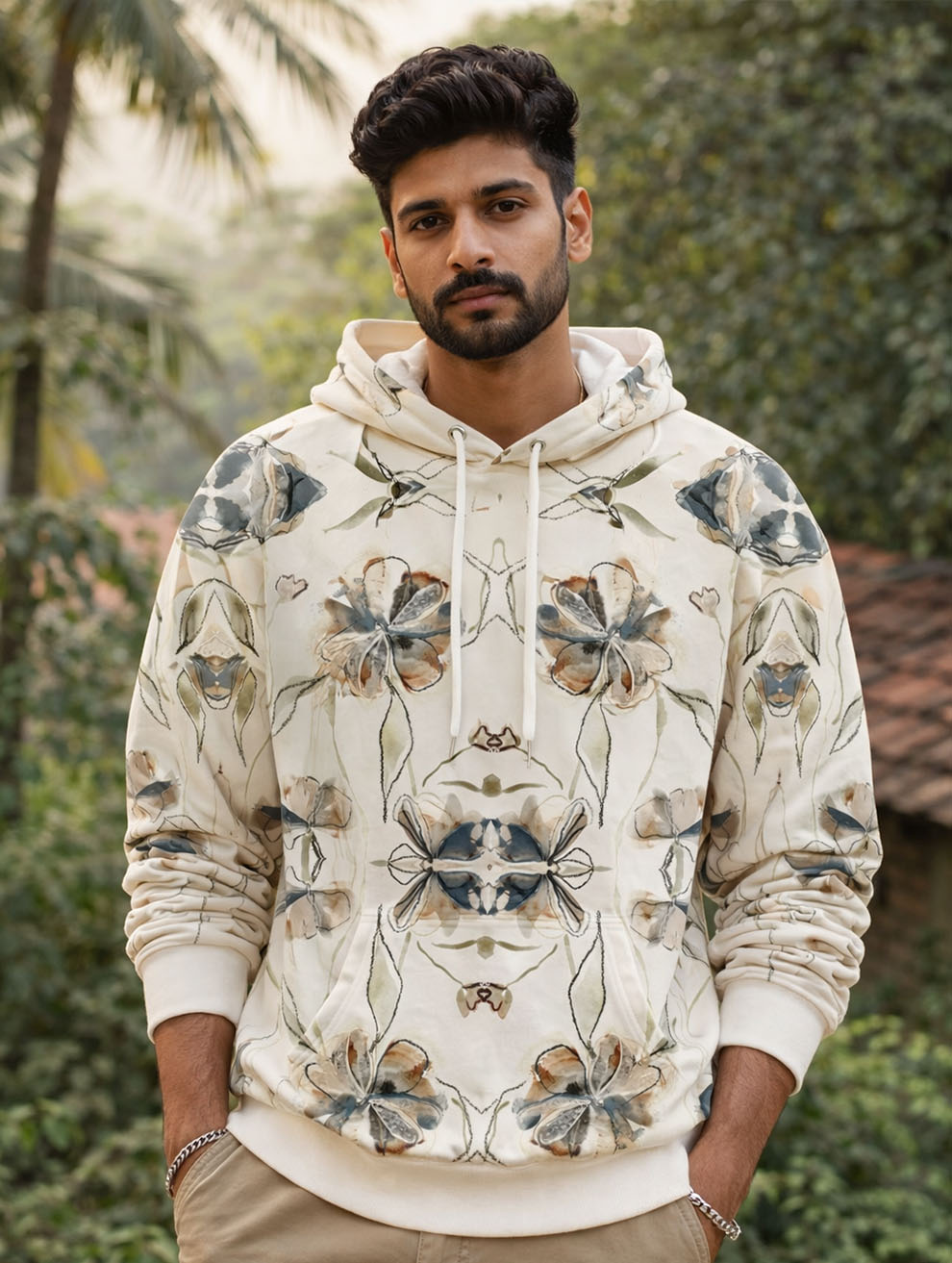Classic Flower Art Hoodie