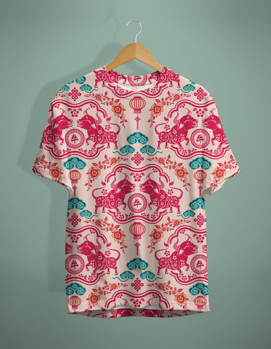 Ethnic Bulls Art T-Shirt