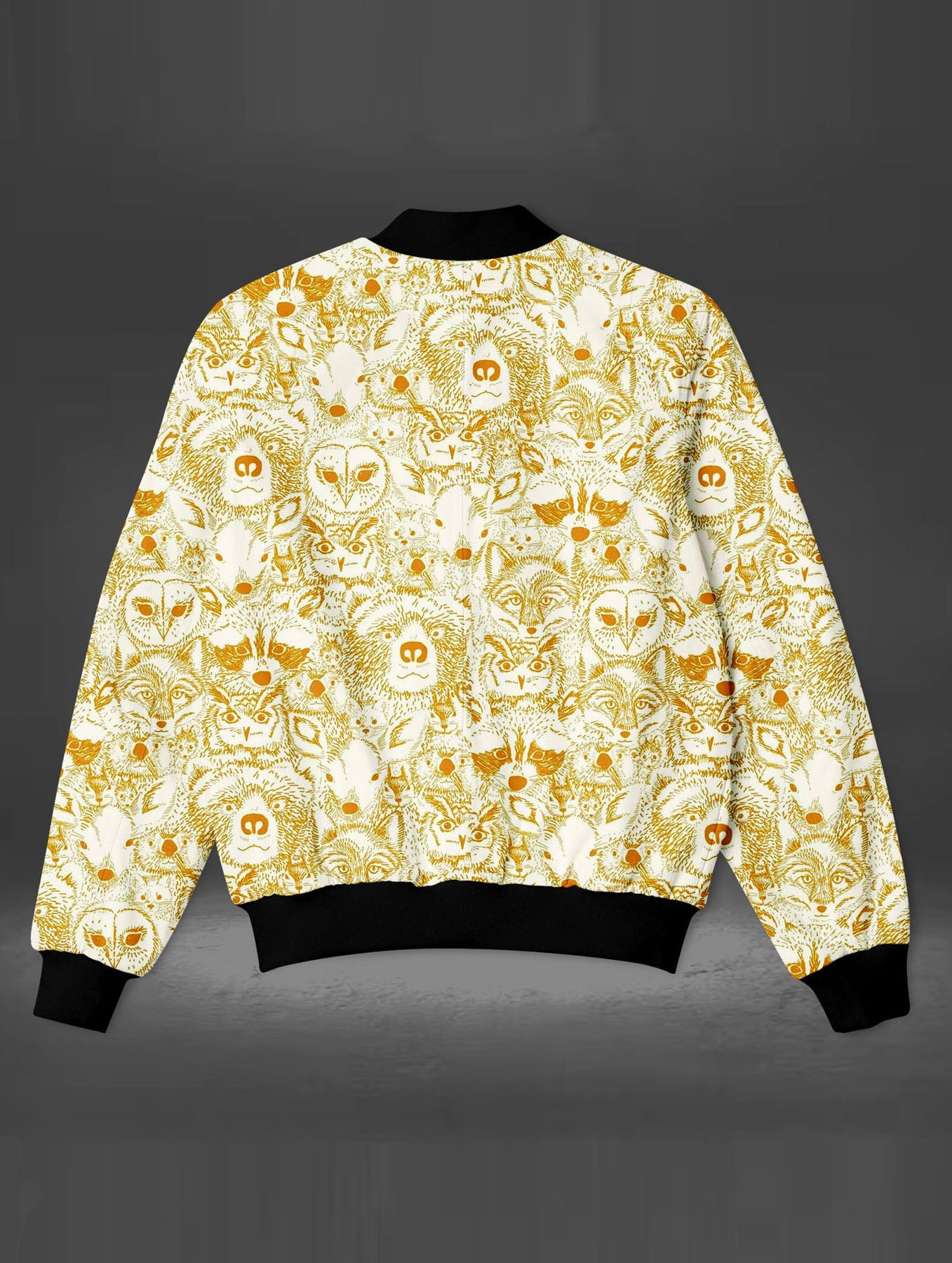 Woodland Animals Print Bomber