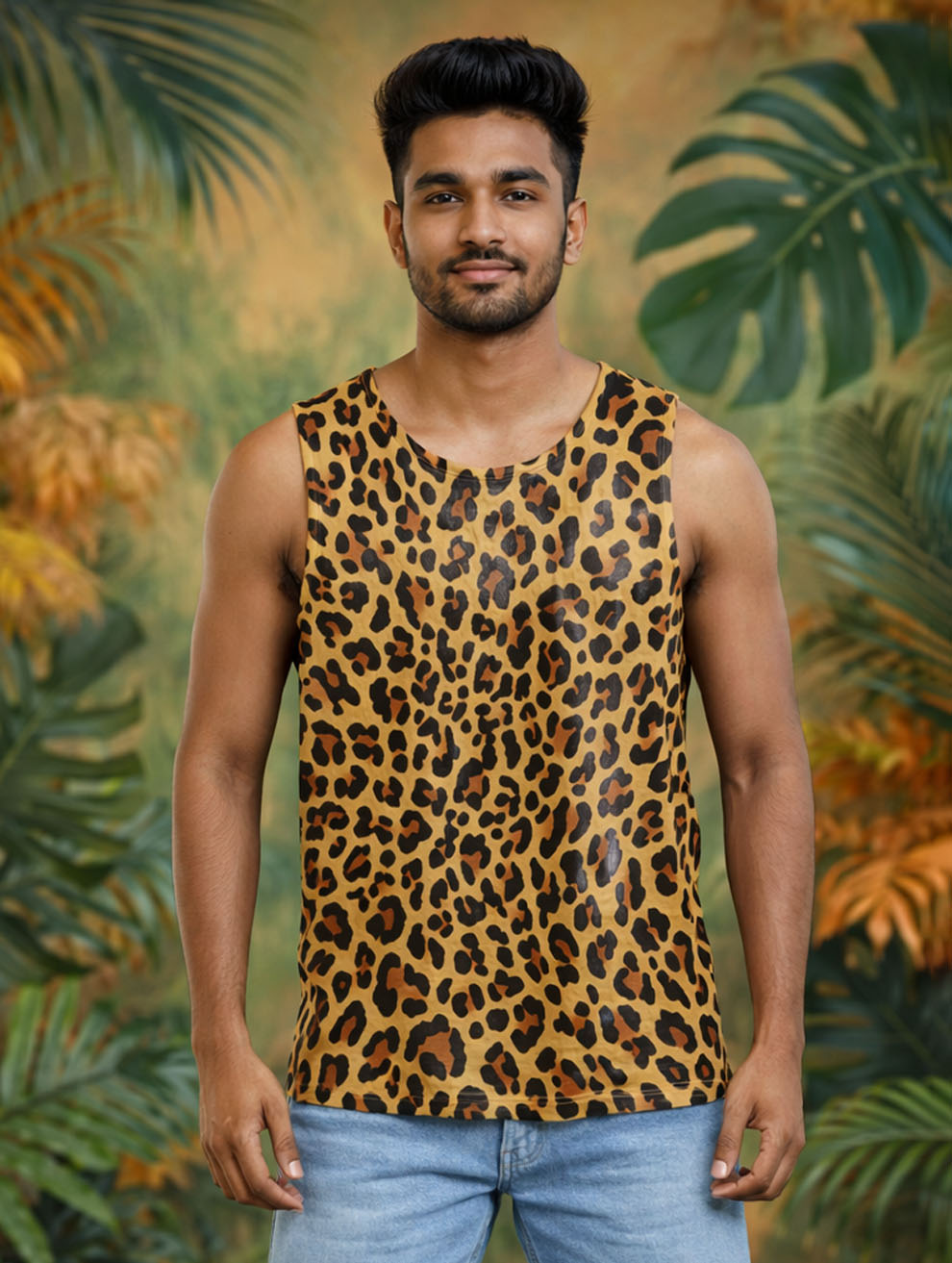 Tiger Skin Print Sando