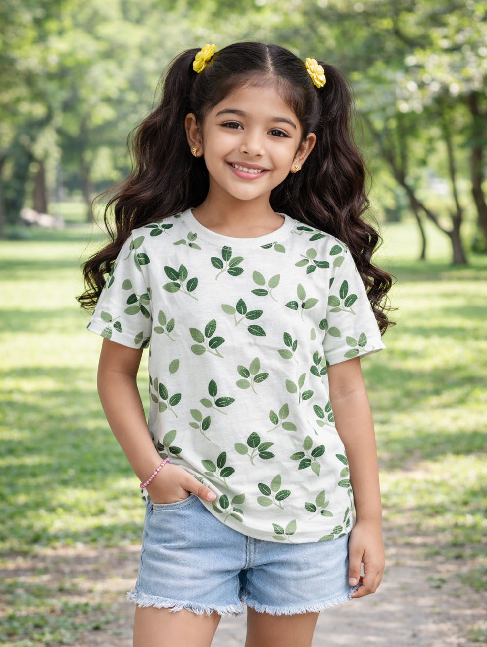Girl's Printed T-Shirt #104