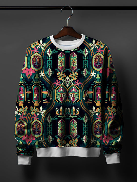 African Masks Art Sweatshirt