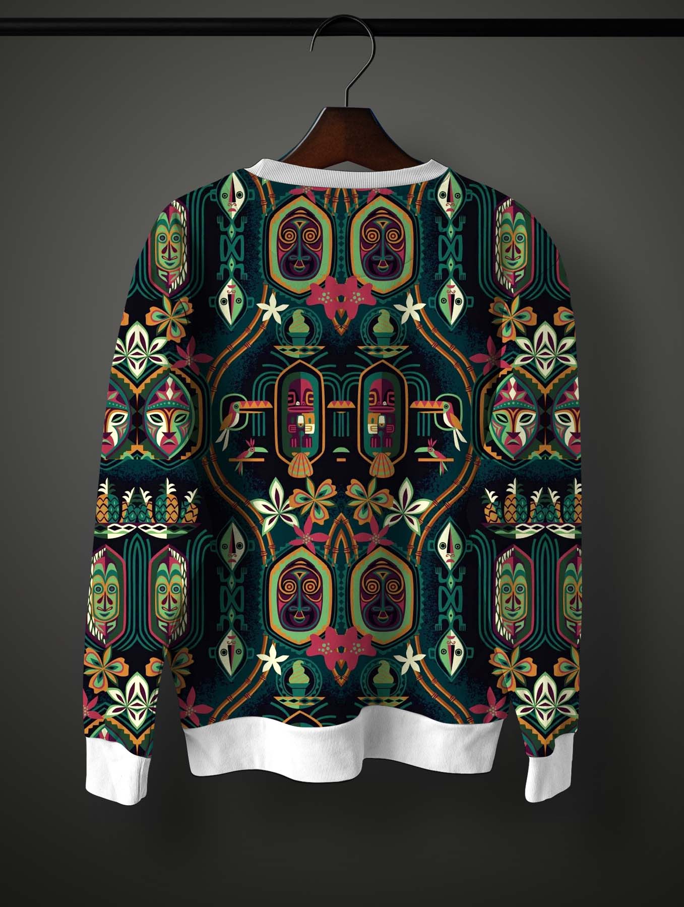 African Masks Art Sweatshirt