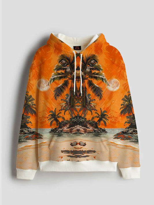 Beach Print Hoodie